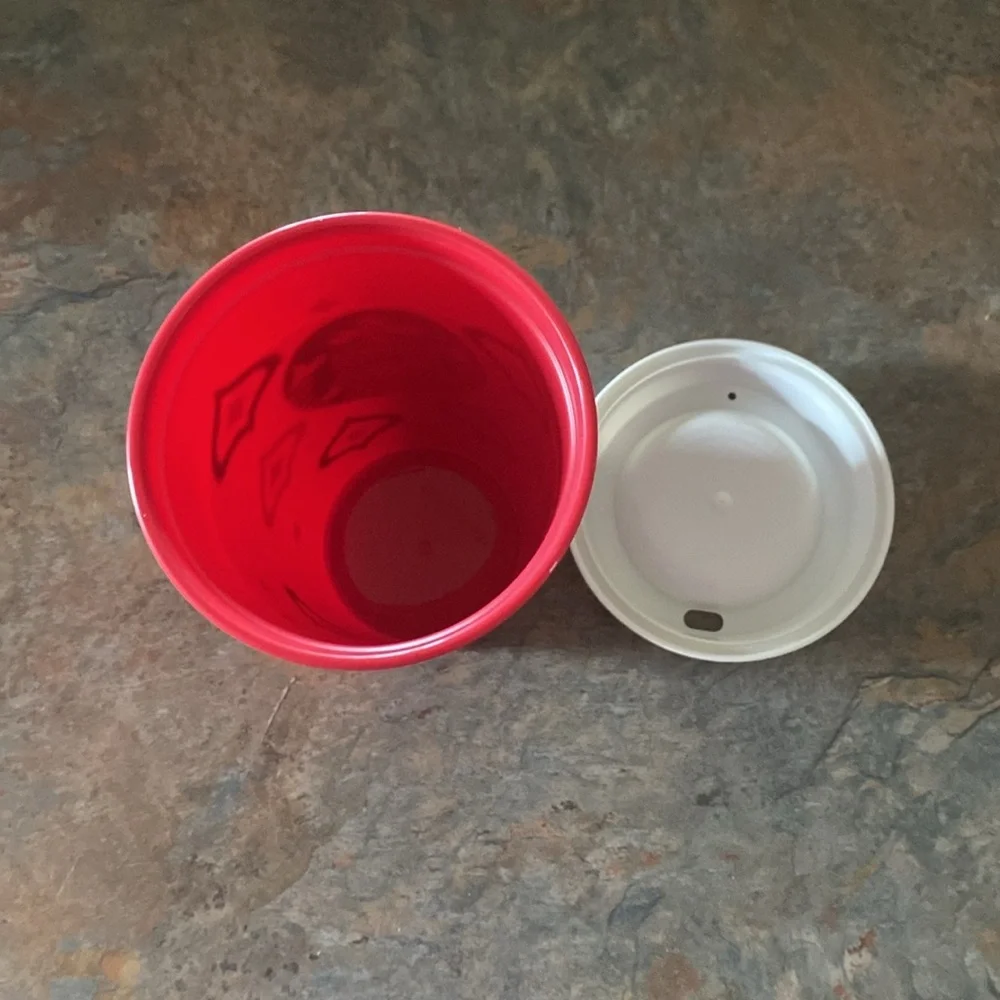 Starbucks bright red